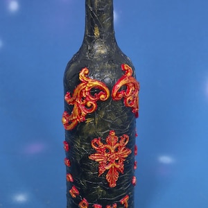 Resident Evil Wine Bottle Decoration: Gamer Gift, Handmade Keepsake