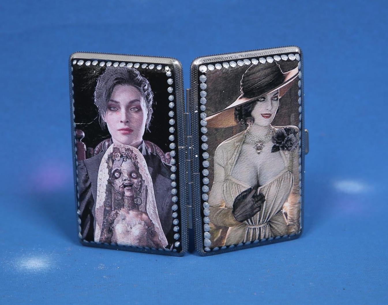 Resident Evil Village Cigarette Case, Lady Dimitrescu & Angie Doll Decor