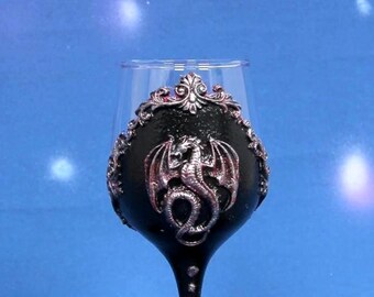 Handmade Dragon Wine Goblet: Air Clay Decoration