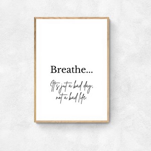 Mindfulness, Printable wall art, inspiring home decor, digital download, minimalist, motivation art print.