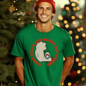 These Halls Are Gonna Get Decked T-Shirt, Funny Christmas Shirt, Festive Shirt, Unisex Short Sleeve Graphic Tee, Christmas Party Shirt