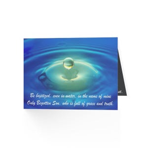 Cartes de voeux spirituelles - bénédictions de baptême, faites main, cartes chrétiennes, messages inspirants