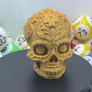 3D Printed Sugar Skull Bingo Dauber Topper Replacement Cap