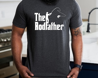 The Rodfather Shirt, Fishing Parody Shirt, Fishing Dad Shirt, Funny Fisherman Tee, Fathers Day Gift, Fishing Lover Shirt, Fishing Hobby Tee