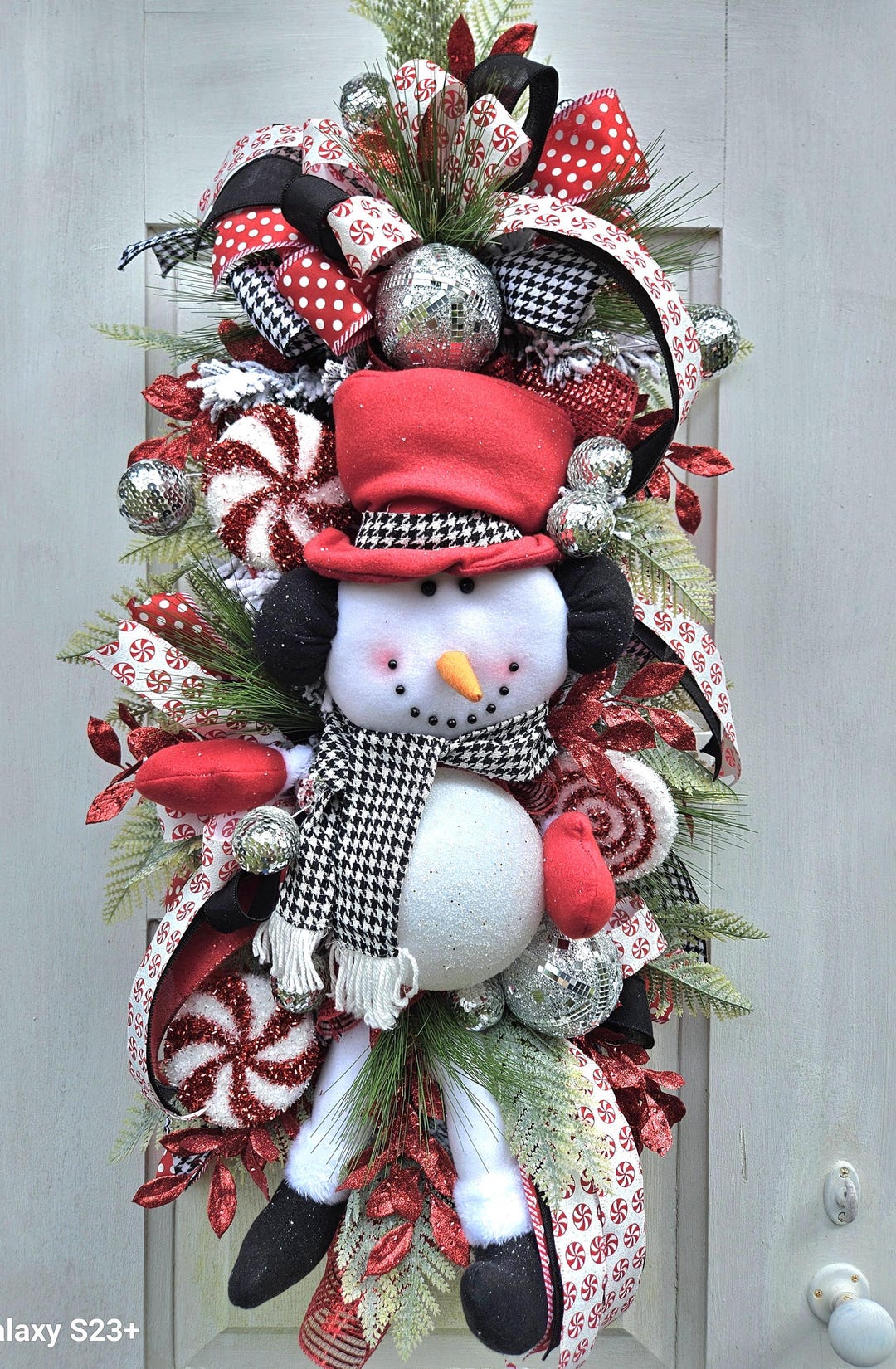 Snowman Wreath, Snowman Front Door Decor, Entryway Decor, Kids Room ...