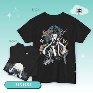 Jinhsi Wuthering Waves Shirt, Anime Gamer Gift Tee, Otaku Cosplay T-Shirt, Waifu Graphic Top, Kuro Game Merch, Unisex Tee Jinhsi Shirt Wuwa