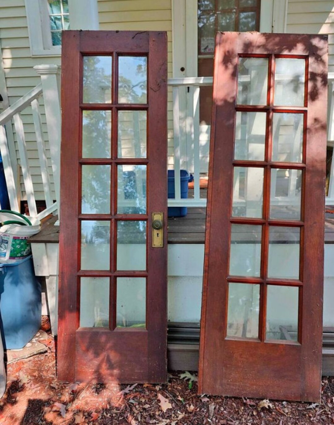 Antique Wood French Doors Etsy