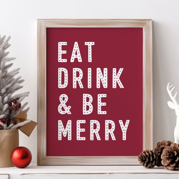 Eat Drink and Be Merry - Etsy
