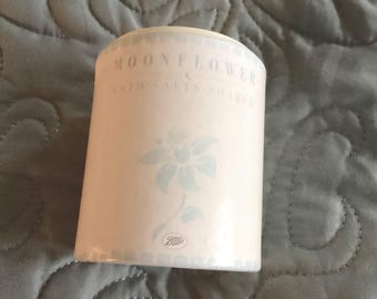 Vintage Boots Pharmacy Moonflower Bath Salts shaker from England -free shipping