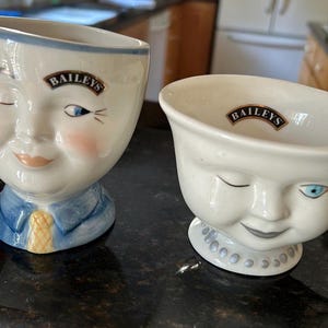 Two limited edition 1990’s Baileys Irish Cream collectible teacups