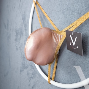 Hector Mesh Metallic Copper Chipmunk RV-EXMX7 Low Micro Herren Triangle String – Handgefertigte Männer-Unterwäsche-Bademode