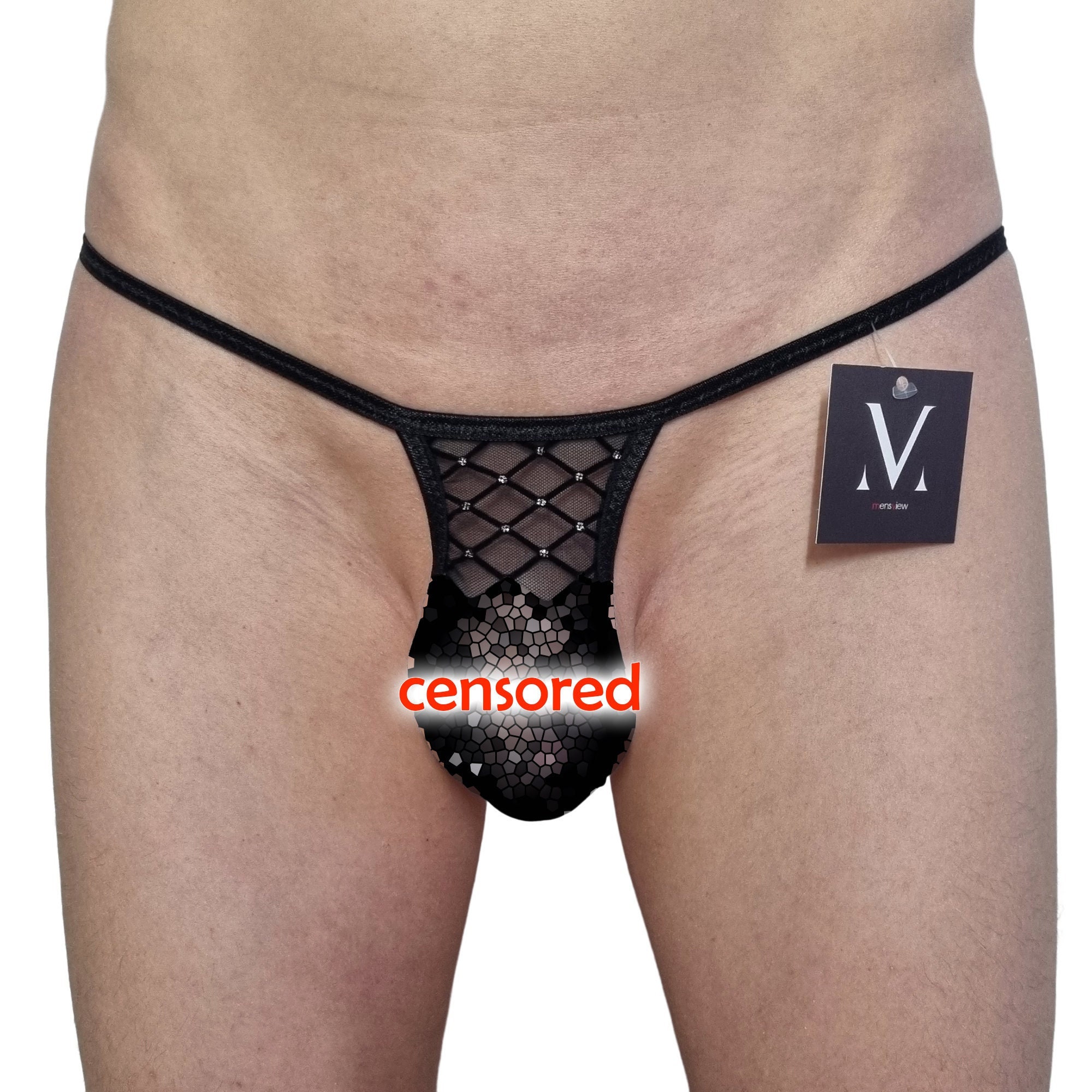 Thong Undies in Snow by Lotus Tribe Clothing. Women's G String