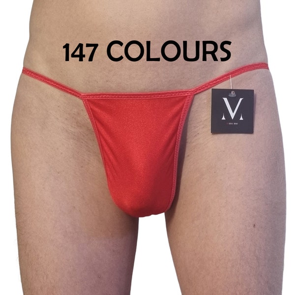 Dante 147 Fabrics MV-672F3 String triangle sans couture pour homme - Sous-vêtements faits main pour homme