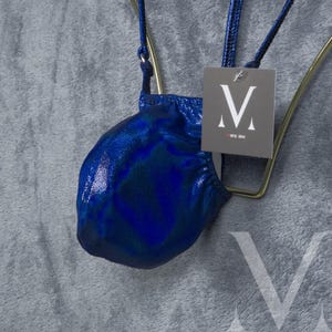 Timon Mystique Petrol Blue Holo MV-6DF0U Micro Mini Ardennen herentangastring - Handgemaakt herenondergoed, badmode