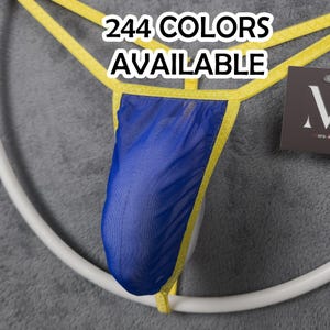 String Dante 244 couleurs de tissus MV-GWUE2 sans coutures sur le devant pour homme - Sous-vêtements faits main pour homme