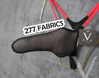 Hypnos 277 Fabrics MV-U67CY Iron Missile Mens Y Thong - Handmade Men Underwear Swimwear