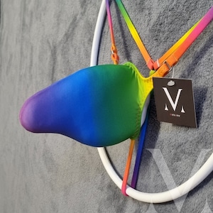 Leto Rainbow mv-75031 Pico 3D Bulge Herren Tanga String - Handgemachte Männer Unterwäsche Bademode