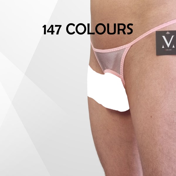 Deo 147 Fabrics MV-372EE String tanga Extreme Open pour homme - Sous-vêtements faits main pour homme