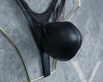 Nyx Metallic MV-HMP2G 4D Push Out Mens Micro Thong - Handmade Men Underwear Swimwear