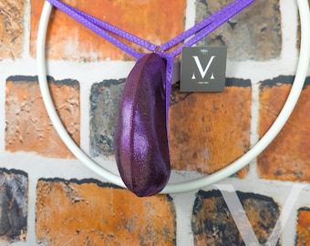 Aker Mystique Violet Lila RV-DR6C0 Schmale Banana Herren Ring-String-Bikini - Handgemachte Männer Unterwäsche Bademode