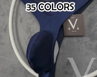 Handmade Men's Cheeky Bikini, Low Rise Mankini, 35 Colors