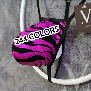 Theo 244 Fabrics MV-R23QI Low Waist Bulge Mens String Thong Bikini - Handmade Men Underwear Swimwear