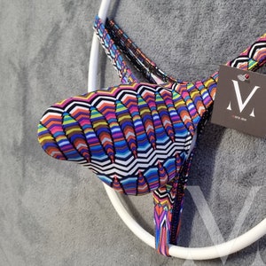Leto A173-946B5 Pico 3D Bulge Wide Straps Mens Thong - Handmade Men Underwear Swimwear