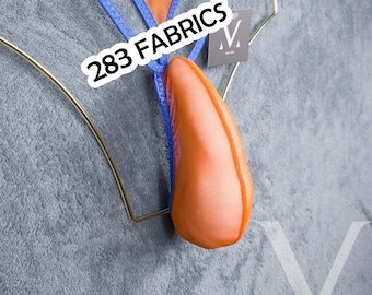 Aker 283 Fabrics MV-6E9CH Schmaler Bananen-Tanga für Herren – Handgefertigte Herrenunterwäsche und Bademode