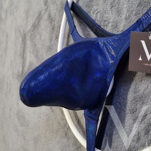 Hades Mystique Petrol Blue MV-414B2 Monster Bulge Mens Thong - Handmade Men Underwear Swimwear