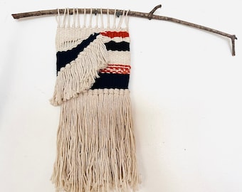 handmade woven wall hanging