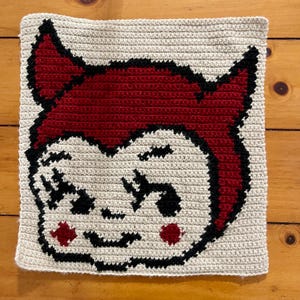 PDF crochet devil kewpie tapestry/ crochet tapestry pattern **PATTERN ONLY**