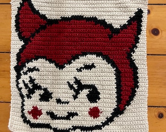 Patrón de tapiz de kewpie de diablo de crochet en PDF / Patrón de tapiz de crochet **SOLO PATRÓN**