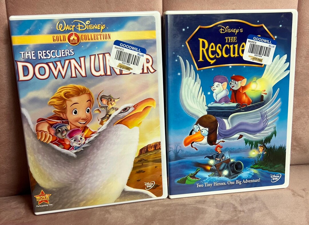 Disneys the Rescuers 2 DVD Bundle Original and Sequel - Etsy