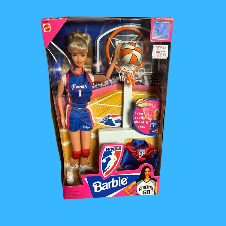 90s Super Rare WNBA Barbie Doll New in Box With Original KB Toys