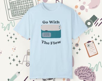 Go With The Flow - Unisex Garment-Dyed T-shirt - Unbranded