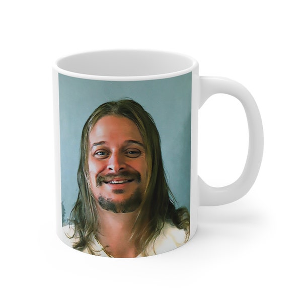 Kid Rock 11oz Mug, American Badass Coffee Cup, Mugshot Design, Unique Gift