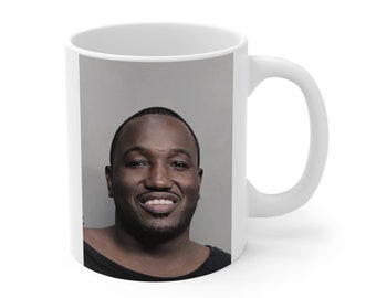 Hannibal Buress Mugshot Ceramic Mug, Unique 11oz Coffee Mug, Funny Gift for Comedy Fans