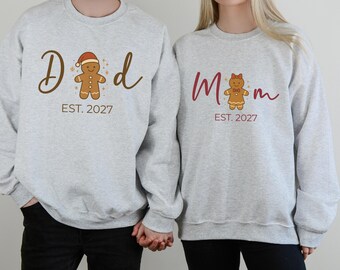 Christmas Pregnancy Announcement Sweatshirt, Holiday Pregnancy Reveal, Promoted to Grandma Sweatshirt, New Auntie Gift, Family Matching 2027