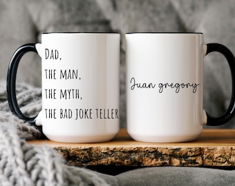 Personalized Dad Mug, Custom Dad Coffee Cup, Dad Gifts Daddy Birthday Fathers Day Gifts for Dad Present from Children