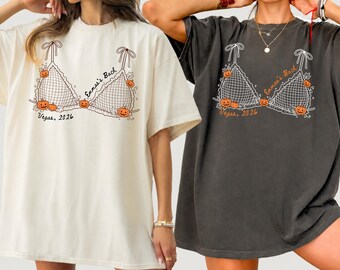 Custom Halloween Bachelorette Shirt, Witchy Bride Tee, Spooky Bridal Party Shirts, Bride Or Die Comfort Colors Tee, Halloween Bach Merch