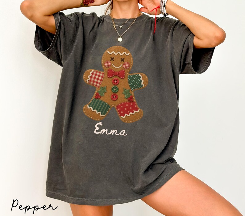 Personalized family Christmas shirts with Mom Dad Grandma Auntie Grandpa titles