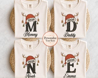 Custom Christmas Family Name 2026 Shirt, Christmas 2026 Shirt, Christmas Family Pajamas, Christmas Shirts, Personalized Christmas Shirt