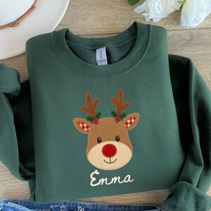 Personalized family Christmas shirts with Mom Dad Grandma Auntie Grandpa titles
