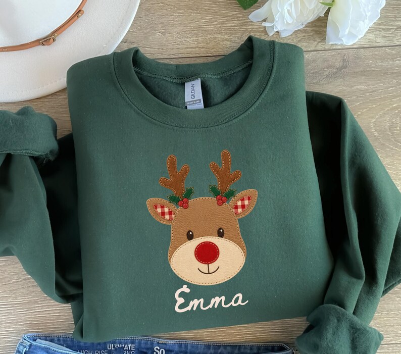 Personalized family Christmas shirts with Mom Dad Grandma Auntie Grandpa titles