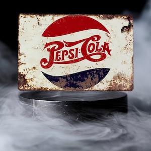Wandschild aus Metall im Vintage-Stil – Pepsi – Vintage-Dekoration für Bar, Restaurant, Geschenk