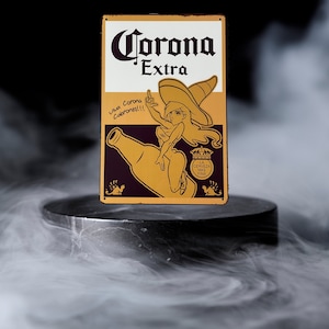 Vintage style metal wall plaque - Corona beer - Vintage decoration of Bar, Restaurant, gift