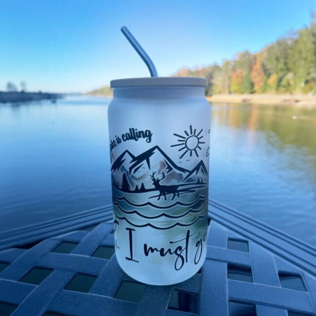 Libbey Glass, Beer Can Glass, Libbey Glass Cup, Libbey Glass Can, Lake