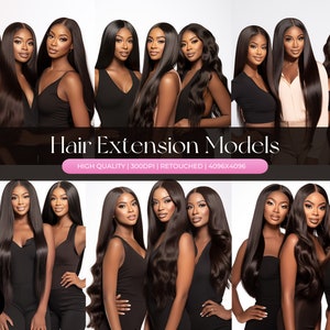 Only White Background - 15 Stock Image Bundle  African American Model, Beauty Stock Photos, Hair Stock Photos, Wig Stock Photo