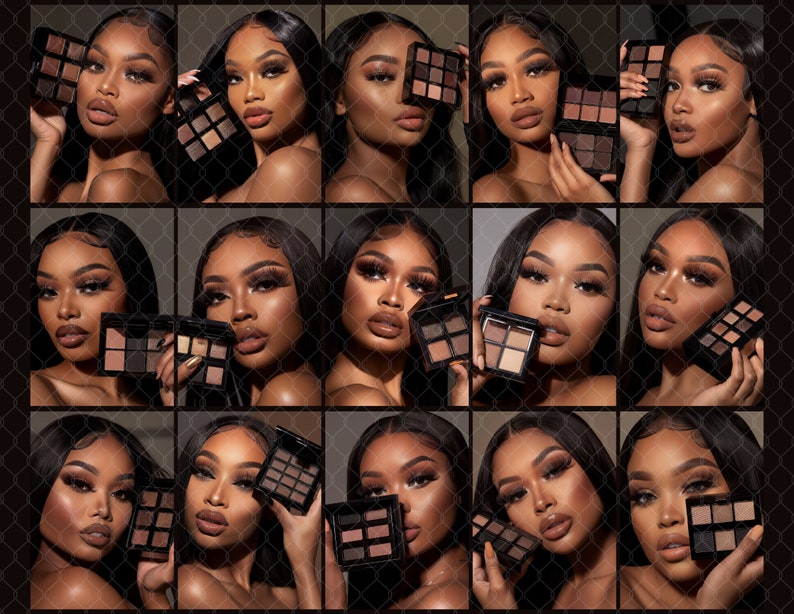 15 Stock Image Bundle African American Model,Cosmetics Website Model, Beauty Stock Photos, Makeup Artist, Makeup Stock Photos, Beauty Stock