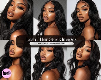 African American Model Stock Photos: Hair, Beauty, Wig (15 Image Bundle)
